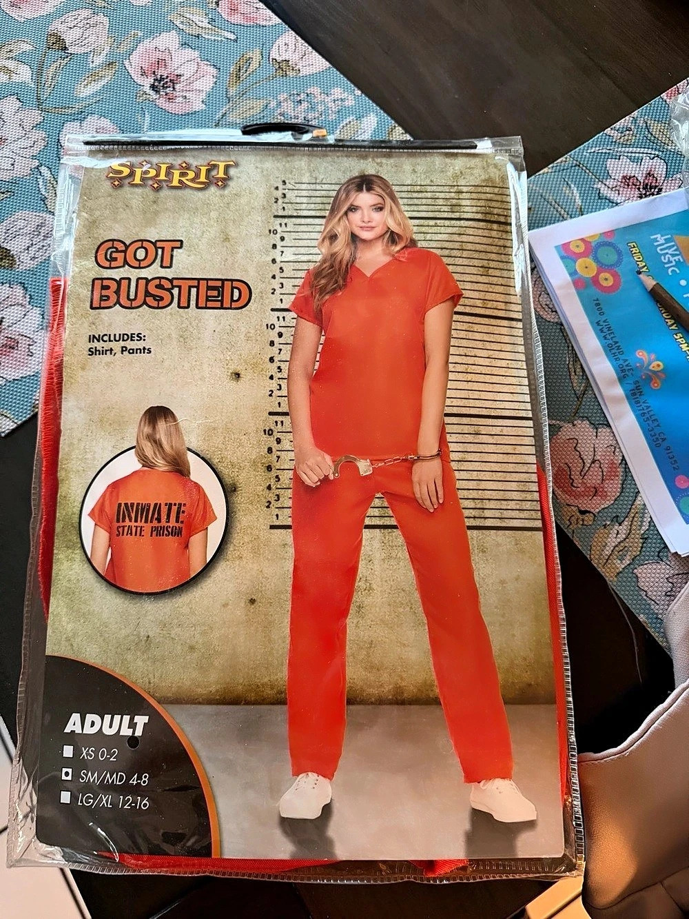 Spirit Halloween Got Busted Orange Prisoner Costume
